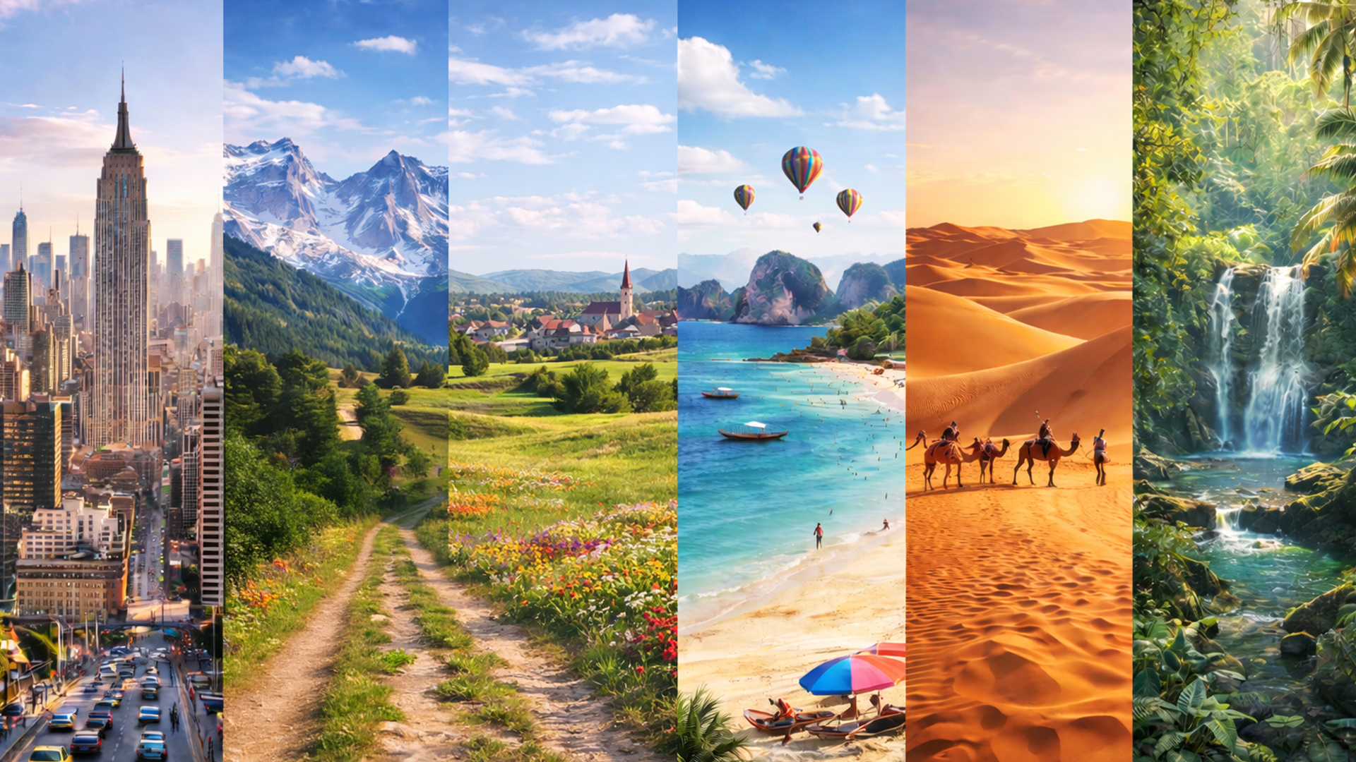 Paysage touristique